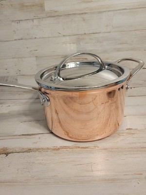 Williams Sonoma Ruffino Thermo Clad 4 qt Saucepan With Lid See Pictures 