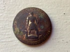 DUG CIVIL WAR ERA CONFEDERATE 2 PIECE VIRGINA  STATE SEAL BUTTON  Coat Size