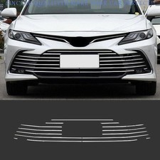 Kit de tiras de rejilla de malla delantera de acero cromado para Toyota Camry LE XLE 2021-2024