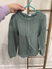 Shein Girls Sweater Size 7Y Light Green