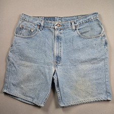 Levi's 560 Mens Cut-Off Denim Shorts Blue Loose Fit Tapered Leg Vintage USA Made