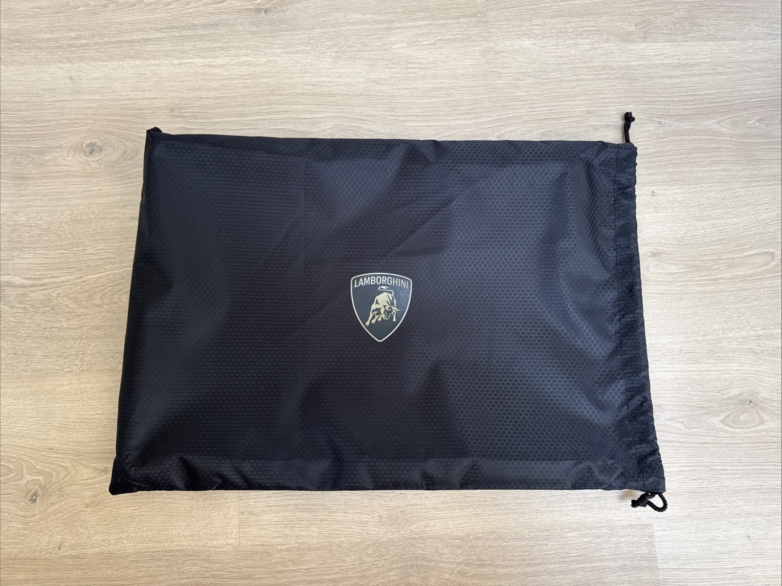 Genuine Lamborghini Drawstring Storage Bag OEM 22x14 Black