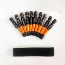 10pcs Star Screwdriver Hex Shank Bits Set S2Steel Accurate Tips for Fastening