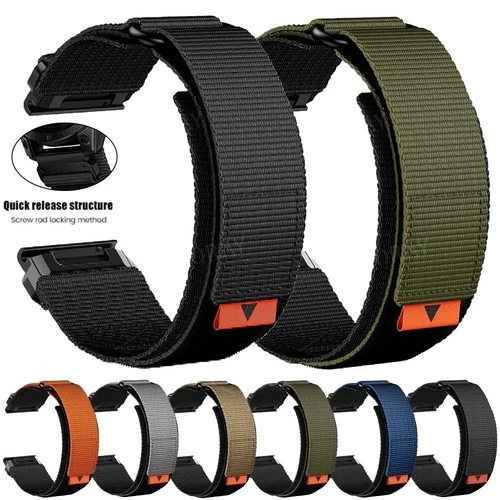 Quick Fit 22mm 26mm Band For Garmin Instinct 1/2/3/E 45mm 3/2X 50mm Nylon Strap