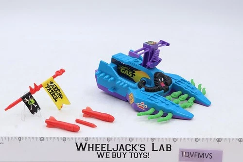 Footski Leech Patrol Vehicle 100% Complete TMNT 1989 Playmates Vintage