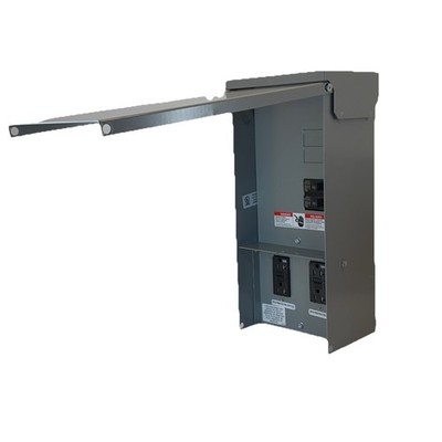 Talon 125 Amp Temporary Power Outlet Panel 2 20A Duplex Receptacles Unmetered