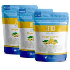 Detox Bath Salt 2 lbs Each Therapeutic Soaking Salts 6 lbs Total 3 Pcs