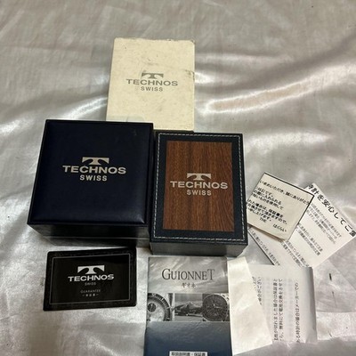 junk Technos watch case box empty box set of 2 m64072762680HA
