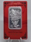 2024 PAMP SUISSE  1oz 999 SILVER LUNAR LEGEND YEAR OF THE DRAGON BAR ASSAY