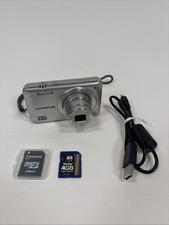 Olympus VG-120 14MP 5x Zoom Silver Digital Camera  Tested  Working