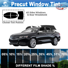 Precut All Sides Window Film Any Tint Shade For Chevrolet Impala Sedan 2014-2020 Precut All Sides Window Film Any Tint Shade For Chevrolet Impala Sedan 2014-2020