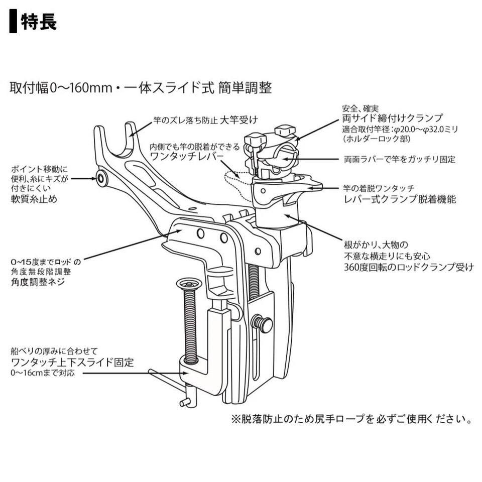 Soporte de varilla DAIWA GS160 nuevo JPN Foto 3 de 4