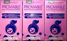 3 PROVIABLE DIGESTIVE SUPPLEMENT DIARRHEA SUPPORT KIT 10 CAPS 30mL PASTE EACH X3