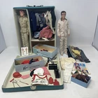 Vintage 1960 Mattel Ken Dolls Case Clothes 10+  Rare Outfits Japan Stamp Feet