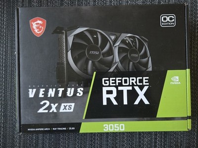 MSI GeForce RTX 3050 VENTUS 2X XS 8GB GDDR6 OC Edition Graphics Card GPU