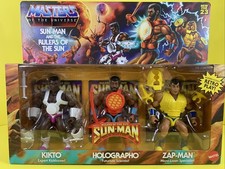 MOTU Origins Sun-man Rulers of the Sun Kikto Holographo Zap-Man 3-PACK New