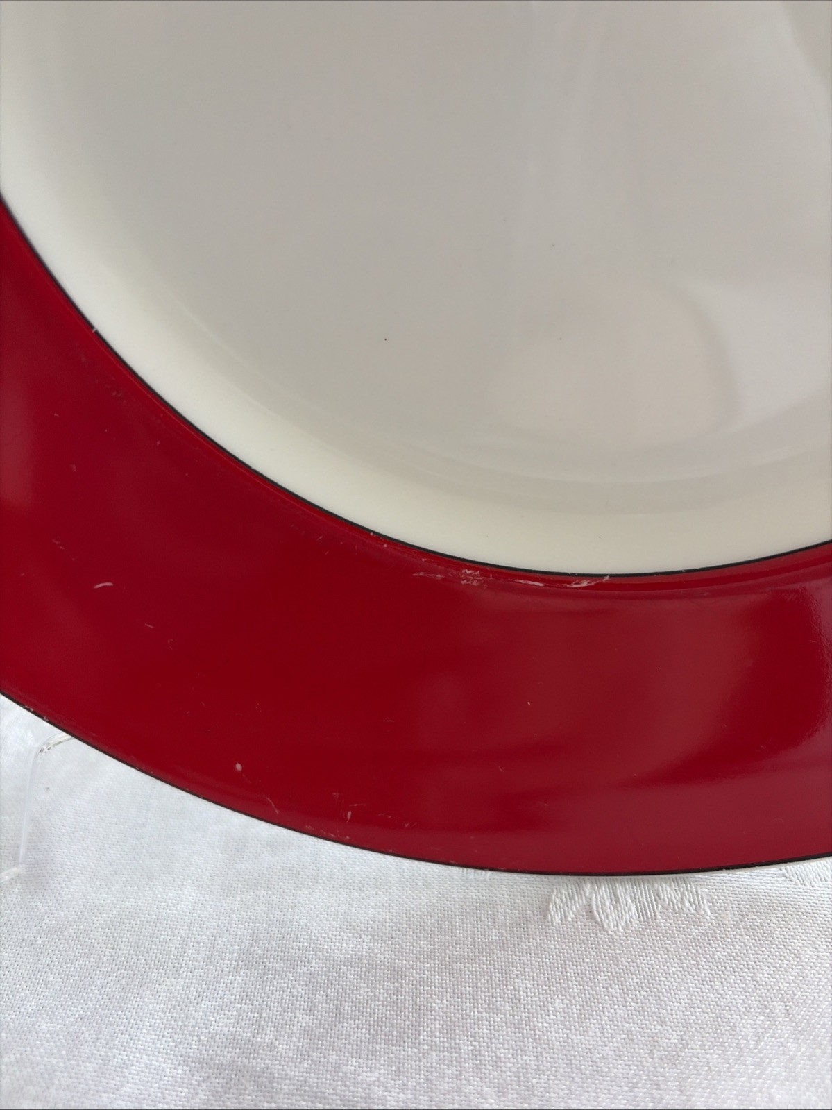 Kate Spade LENOX Rutherford Circle Red Luncheon Plates (2) 9 1/2" Moderate Use thumbnail 5