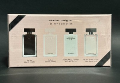 Narciso Rodriguez For HER PURE MUSC NOIR mini perfume set 4x 7.5ml