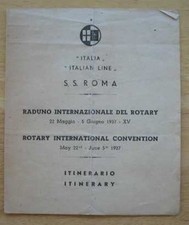 ROMA (Italian) 1937 Brochure