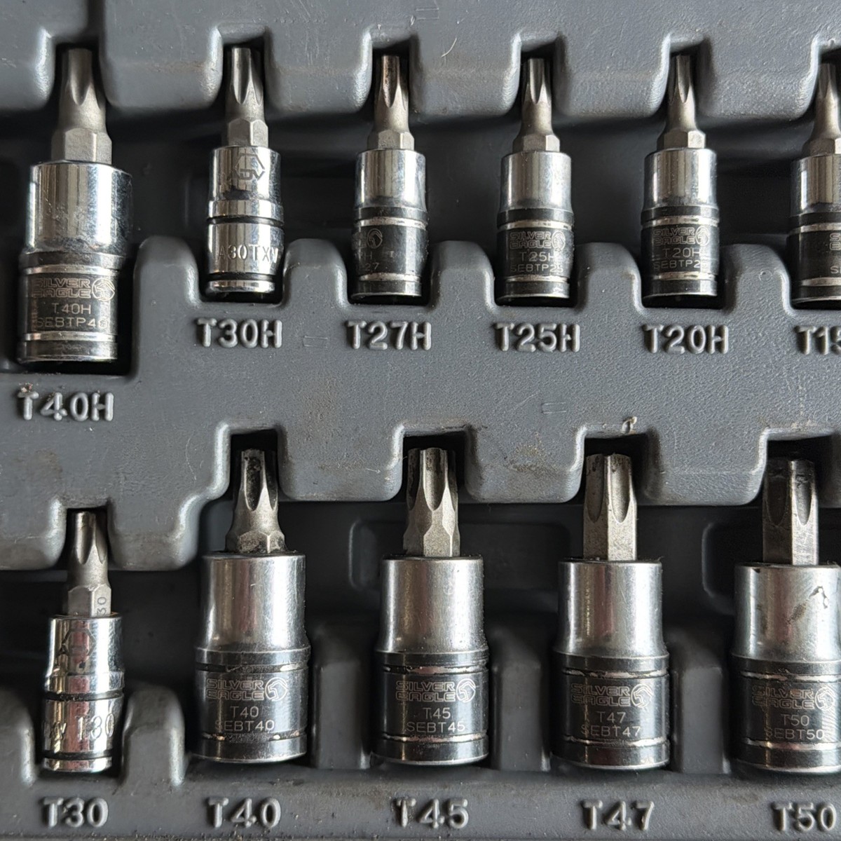 Matco Tools Silver Eagle 23 PC Torx Socket Bit Driver Set SBS23SE