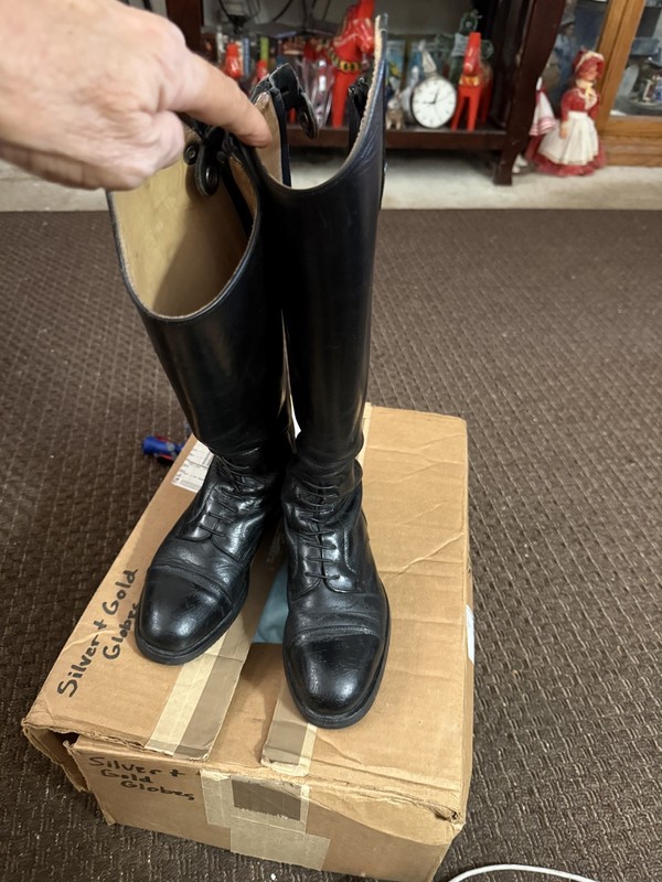 Secchiari Tall Riding Boots Handmade EU 34 - Junior/Youth (Kids) size  ?2.5?