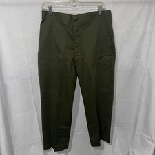 Vintage Military Pants Fits Size 32x27Utility Baker Green OG 507 Trouser 70s