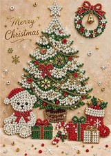 Merry Christmas Pearl Diamond Art Kit 3D Special Shape DIY