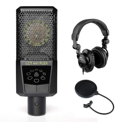 Lewitt LCT 441 Flex Condenser Microphone with Polsen HPC-A30 Studio...