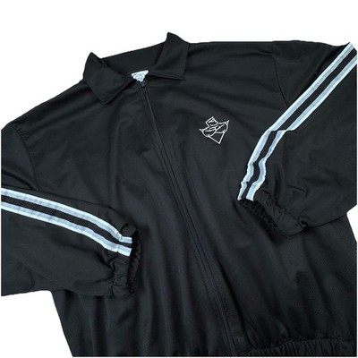 Vintage Body Alive Full-Zip Track Jacket Men L Weightlifting USA Bodybuilder Gym