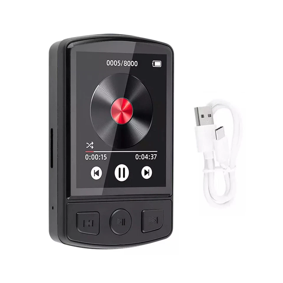 Portable MP3 Player W/Back-clip Bluetooth 5.0 FM Radio Multifunctional Player - Image 4 of 4