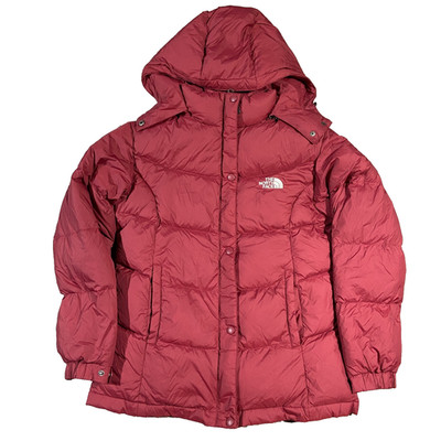 Vintage North Face Summit Series 800 Down Red Jacket Mens Large Nylon 1990s Hood