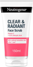 Neutrogena Clear & Radiant Face Scrub 150ml – Oil-Free Daily Exfoliator
