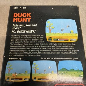 Duck Hunt NES 3 Screw Variant Complete In Box Nintendo Authentic Black Box