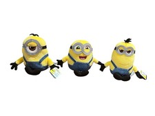 Minions The Rise of Gru Small Tactile Plush Lot Bob Stuart Kevin