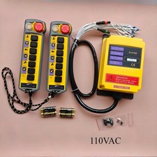 110VAC 2 Speed 7 Channel Control Hoist Crane Radio Remote Control System