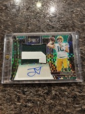 2023 Panini Select Jordan Love Green Jumbo Swatch Signatures 1/5