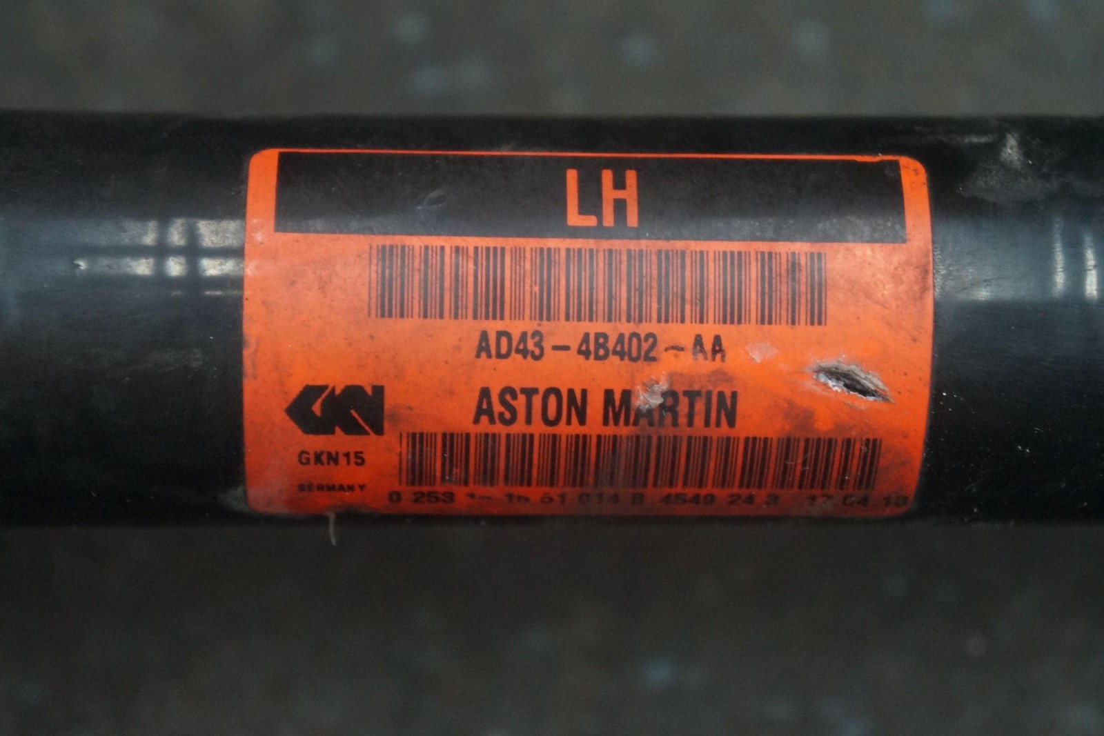 Rear Left Driver Side CV Axle Shaft AD43-4B402-AA OEM Aston Martin Rapide 2014