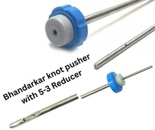 2pc Laparoscopic Bhandarkar Knot Pusher 5-3 Reducer SS Surgical Tool CE Approved