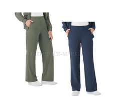NEW WOMEN'S MEMBER'S MARK PULL ON TRAVEL 4 WAY STRETCH WIDE LEG PANTS VARIETY