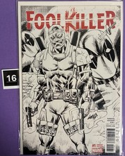 FOOLKILLER #1 : ROB LIEFELD 1:100 SKETCH VARIANT : MARVEL COMICS 2016 : DEADPOOL