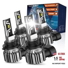 9005 9006 Bulbs Combo - 1:1 Mini Size, Plug and Play, 6500K Cool White,
