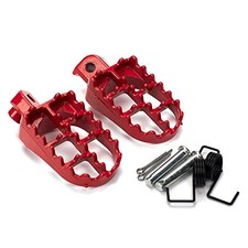 Dirt Bike Footrest,Aluminium Footpegs Pedals,for XR50R PW50 CRF70 Standard Red