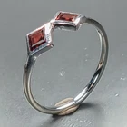 Jewelry ring Natural Garnet Ring 925 Sterling Silver Size 7 /R472989