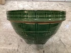 Vintage McCoy Green Window Pane #4 shield 9 Mixing Bowl