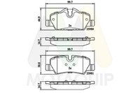 Bremsbelagsatz Scheibenbremse Motaquip LVXL1848 FüR Mini F56 F55 F57 Cooper JCW