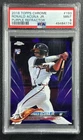 RONALD ACUNA JR. PSA 9 2018 TOPPS CHROME #193 ROOKIE PURPLE REFRACTOR RC 138/299