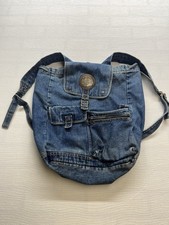 Vintage Pacific Connections Washouts Acid Washed Denim Bag Small Back Pack