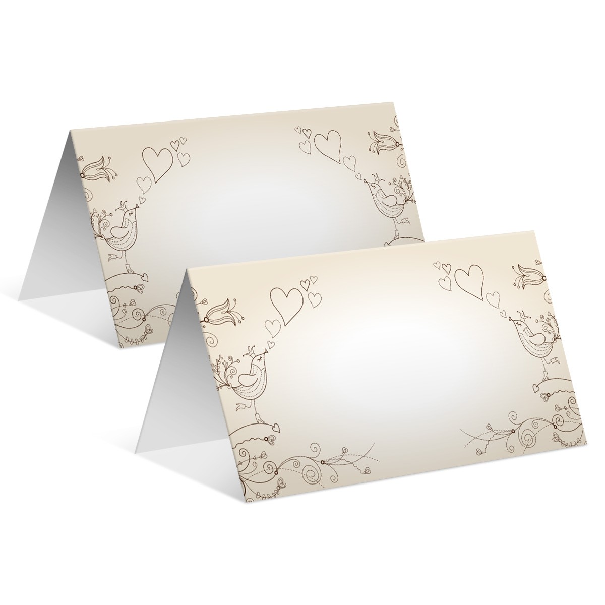 Blanko Platzkarten Namenskarten Tischkarten Geburtstag Hochzeit - Liebesbaum