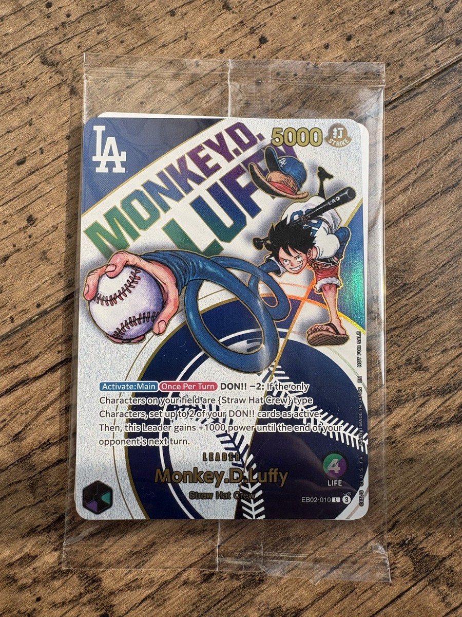 Dodgers X ONE PIECE collab CARD SGA Monkey D. Luffy 7/03/25