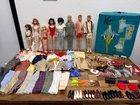Vintage 60s Barbie & Ken Collection with Case, Clothes (all Ken) and Accessories